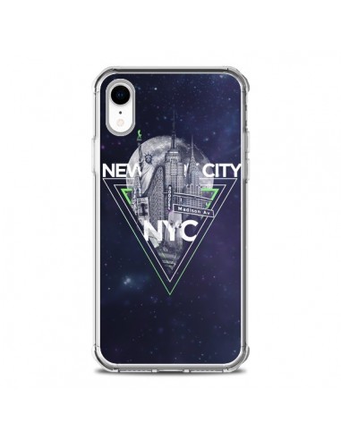 Coque iPhone XR New York City Triangle Vert - Javier Martinez