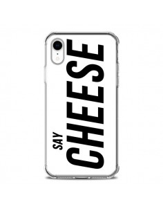 Coque iPhone XR Say Cheese Smile Blanc - Jonathan Perez