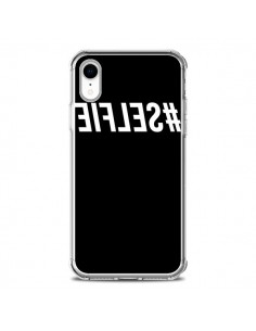 Coque iPhone XR Hashtag Selfie Blanc Inversé - Jonathan...