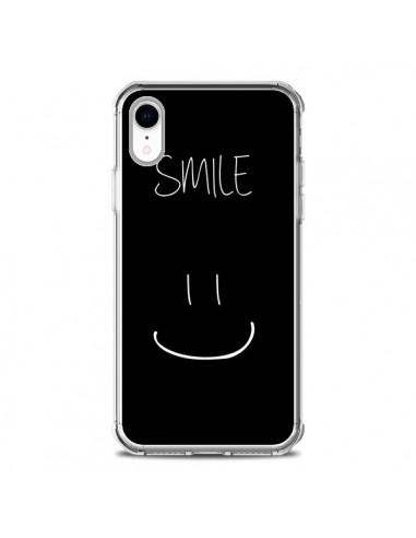 Coque iPhone XR Smile Souriez Noir - Jonathan Perez