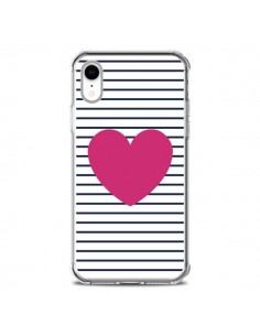 Coque iPhone XR Coeur Traits Marin - Jonathan Perez