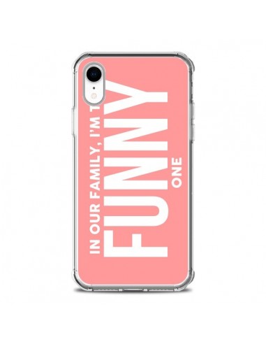 Coque iPhone XR In our family i'm the Funny one - Jonathan Perez