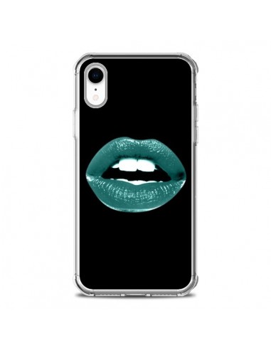 Coque iPhone XR Lèvres Bleues - Jonathan Perez