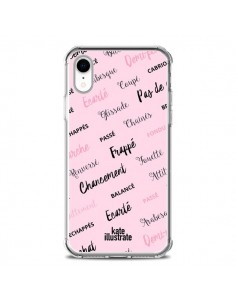 Coque iPhone XR Ballerina Ballerine Mots - kateillustrate