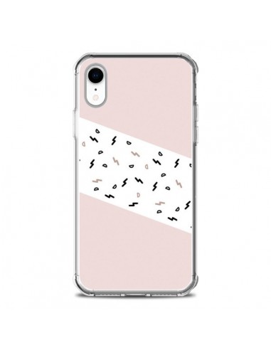 Coque iPhone XR Festive Pattern Rose - Koura-Rosy Kane