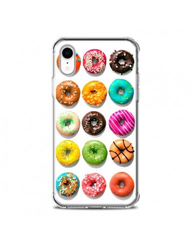 Coque iPhone XR Donuts Multicolore Chocolat Vanille - Laetitia