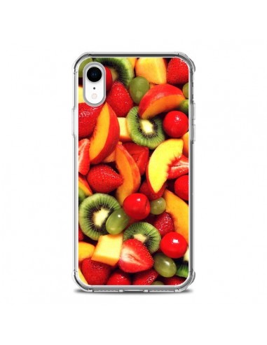 Coque iPhone XR Fruit Kiwi Fraise - Laetitia