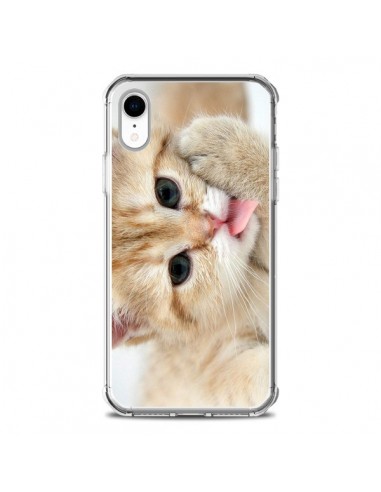 Coque iPhone XR Chat Cat Tongue - Laetitia