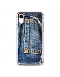 Coque iPhone XR Jean Bleu Vintage - Laetitia