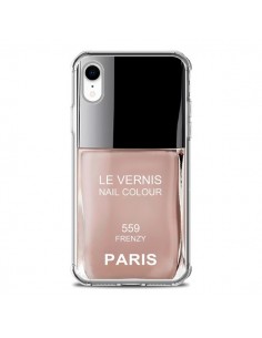 Coque iPhone XR Vernis Paris Frenzy Beige - Laetitia