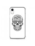Coque iPhone XR Tête de Mort Mexicaine Noir - Laetitia