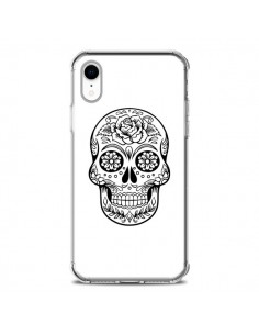 Coque iPhone XR Tête de Mort Mexicaine Noir - Laetitia