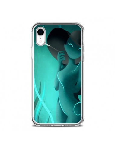 Coque iPhone XR Femme Enora Blue Smoke - LouJah