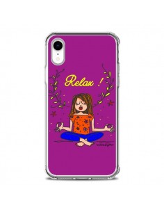 Coque iPhone XR Fille Relax Zen Yoga - Leellouebrigitte