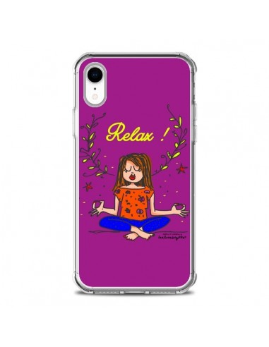 Coque iPhone XR Fille Relax Zen Yoga - Leellouebrigitte
