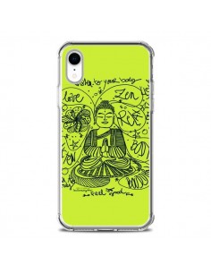 Coque iPhone XR Buddha Listen to your body Love Zen Relax...