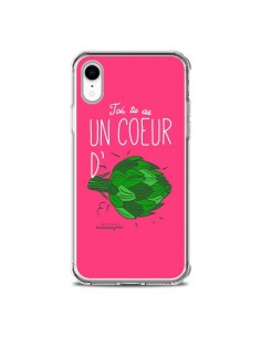 Coque iPhone XR Toi tu as un coeur d'artichaut -...
