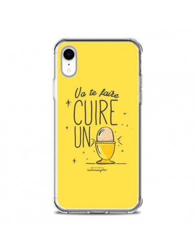 Coque iPhone XR Va te faire cuir un oeuf jaune - Leellouebrigitte