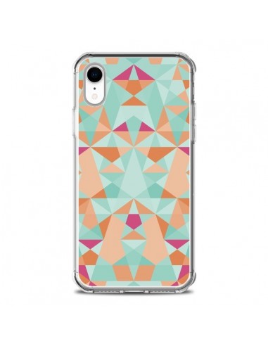 Coque iPhone XR Azteque Vert - Leandro Pita