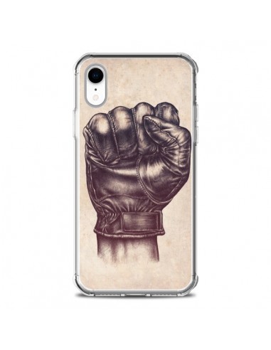 Coque iPhone XR Fight Poing Cuir - Lassana