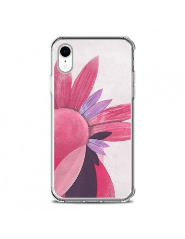 Coque iPhone XR Flowers Fleurs Roses - Lassana