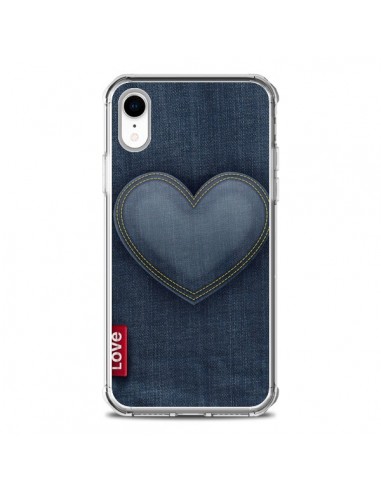 Coque iPhone XR Love Coeur en Jean - Lassana