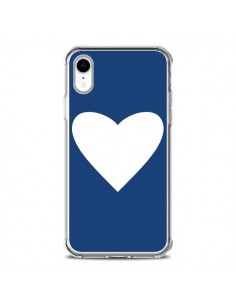 Coque iPhone XR Coeur Navy Blue Heart - Mary Nesrala