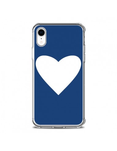 Coque iPhone XR Coeur Navy Blue Heart - Mary Nesrala