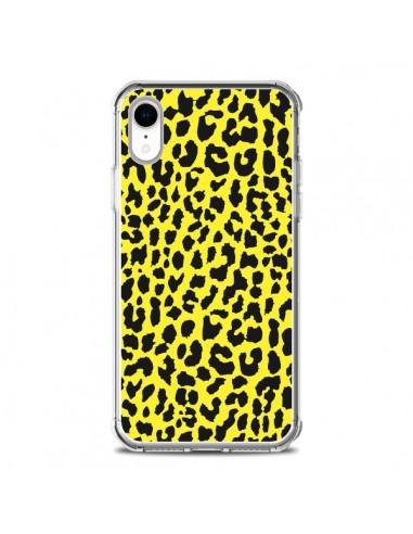 Coque iPhone XR Leopard Jaune - Mary Nesrala