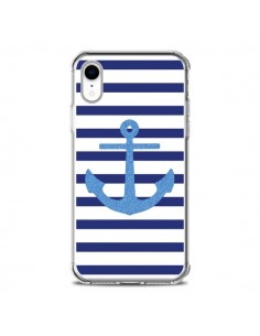 Coque iPhone XR Ancre Voile Marin Navy Blue - Mary Nesrala