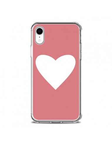 Coque iPhone XR Coeur Corail - Mary Nesrala