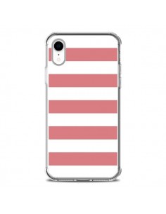 Coque iPhone XR Bandes Corail - Mary Nesrala