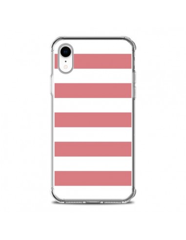 Coque iPhone XR Bandes Corail - Mary Nesrala