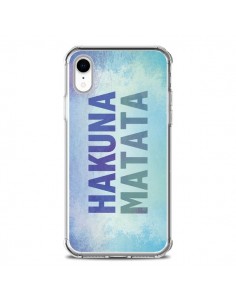 Coque iPhone XR Hakuna Matata Roi Lion Bleu - Mary Nesrala