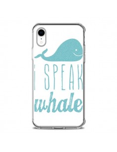 Coque iPhone XR I Speak Whale Baleine Bleu - Mary Nesrala