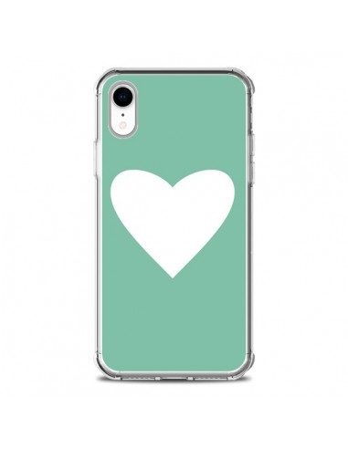 Coque iPhone XR Coeur Mint Vert - Mary Nesrala