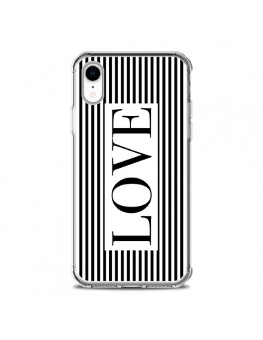 Coque iPhone XR Love Noir et Blanc - Mary Nesrala