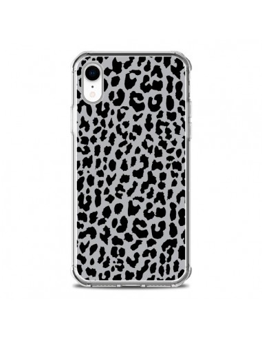 Coque iPhone XR Leopard Gris Neon - Mary Nesrala