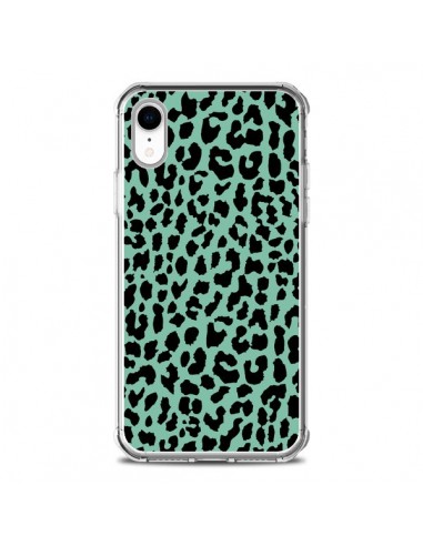 Coque iPhone XR Leopard Mint Vert Neon - Mary Nesrala