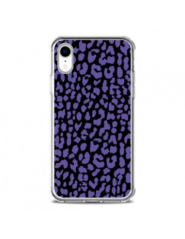 Coque iPhone XR Leopard Violet - Mary Nesrala
