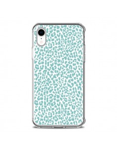 Coque iPhone XR Leopard Turquoise - Mary Nesrala