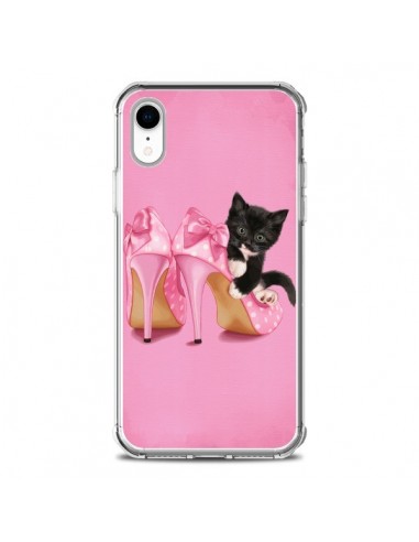 Coque iPhone XR Chaton Chat Noir Kitten Chaussure Shoes - Maryline Cazenave