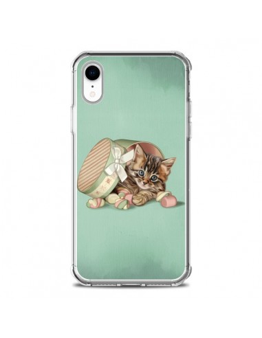Coque iPhone XR Chaton Chat Kitten Boite Bonbon Candy - Maryline Cazenave