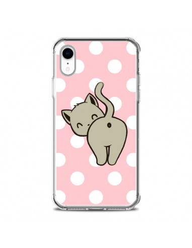 Coque iPhone XR Chat Chaton Pois - Maryline Cazenave