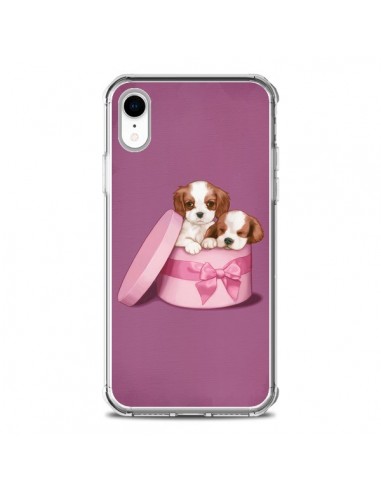 Coque iPhone XR Chien Dog Boite Noeud - Maryline Cazenave