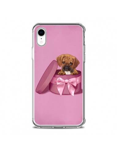 Coque iPhone XR Chien Dog Boite Noeud Triste - Maryline Cazenave