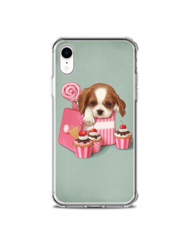 Coque iPhone XR Chien Dog Cupcake Gateau Boite - Maryline Cazenave