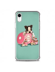 Coque iPhone XR Chien Dog Cupcakes Gateau Boite -...