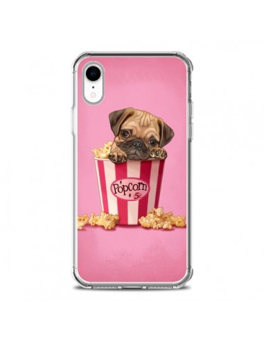 Coque iPhone XR Chien Dog Popcorn Film - Maryline Cazenave