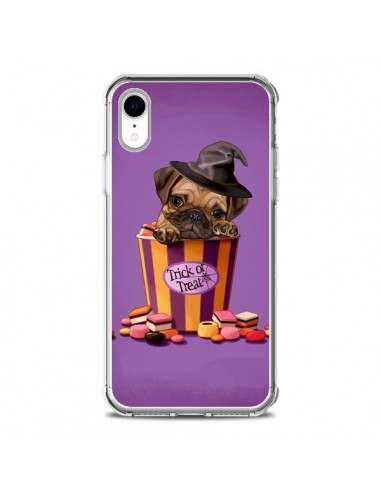 Coque iPhone XR Chien Dog Halloween Sorciere Bonbon - Maryline Cazenave